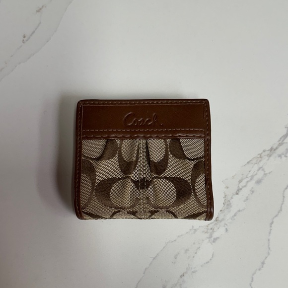 Coach Handbags - Coach Signature Brown and Tan Wallet